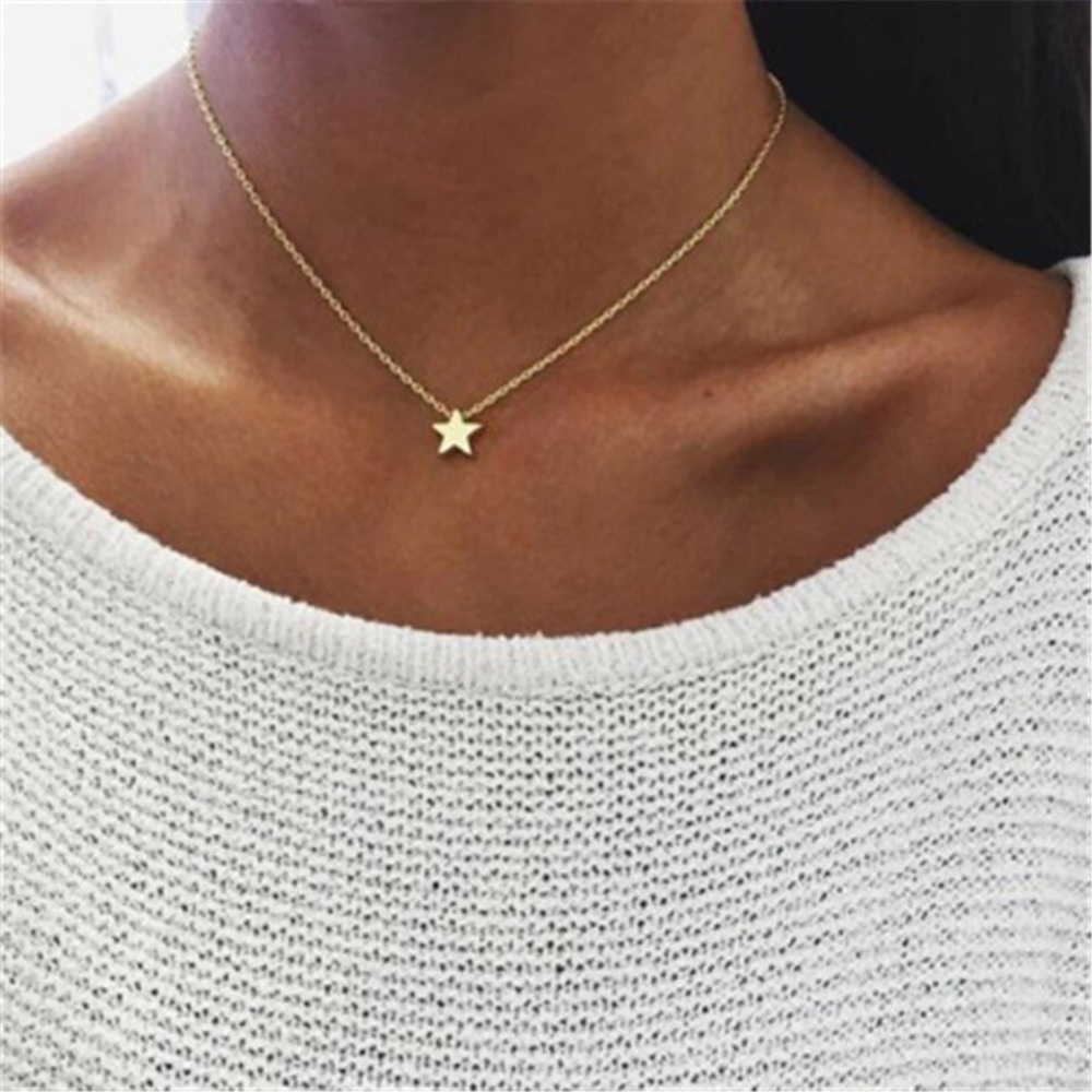 ‼️3/$30 Boho Dainty Star Gold Choker Necklace